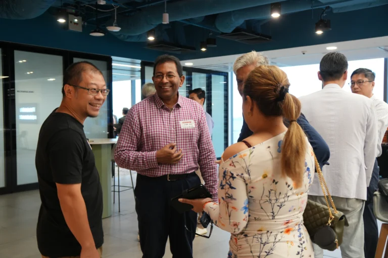 Networking at an event